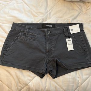 Express Low Rise Shortie Shorts Dark Blue